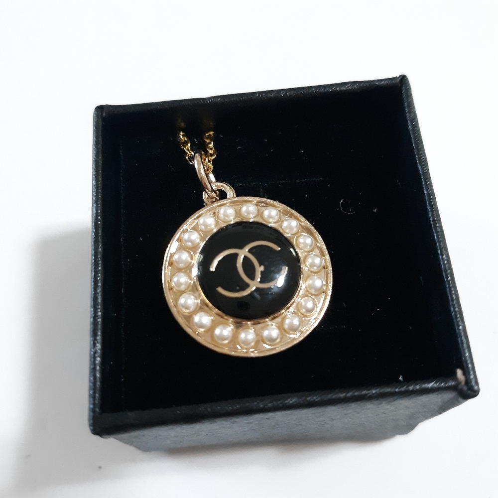 Authentic button necklace